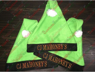 Green and Black Santa Hat ID-46