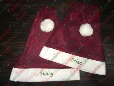 Maroon Santa Hats ID-10