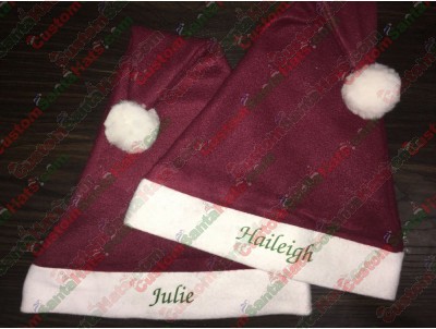 Maroon Santa Hats ID-12