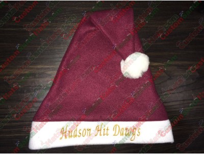 Maroon Santa Hats ID-3