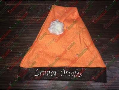 Orange and Black Santa Hats ID-1