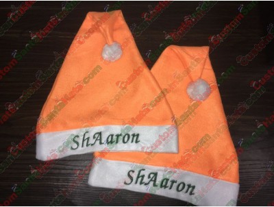 Orange Santa Hats ID-10