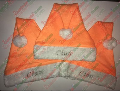 Orange Santa Hats ID-34