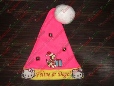 Yellow and Pink Santa Hats ID-1