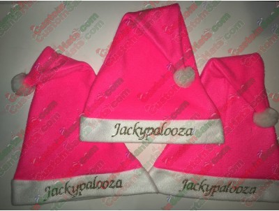 Hot Pink Santa Hats ID-17