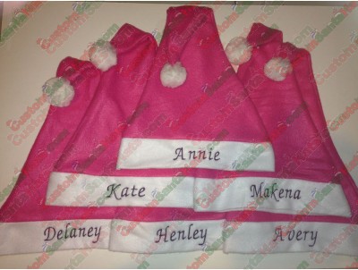 Pink Santa Hats ID-22