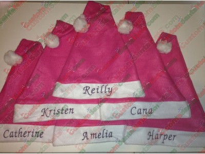 Pink Santa Hats ID-23