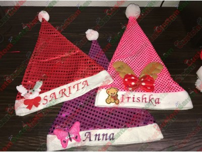 Pink Santa Hats ID-7