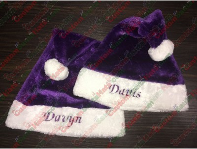 Purple Santa Hats ID-1