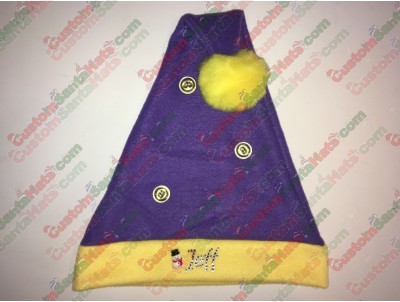 Yellow and Purple Santa Hats ID-21