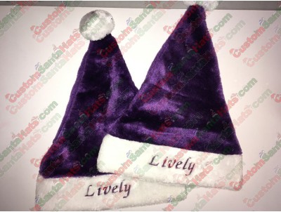 Purple Santa Hats ID-26