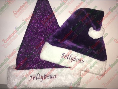 Purple Santa Hats ID-30