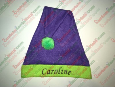 Green and Purple Santa Hats ID-32