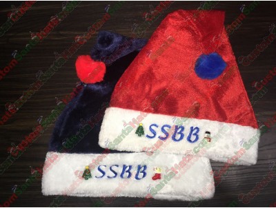 Purple Santa Hats ID-4