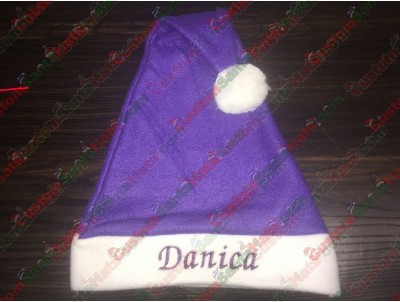 Purple Santa Hats ID-6