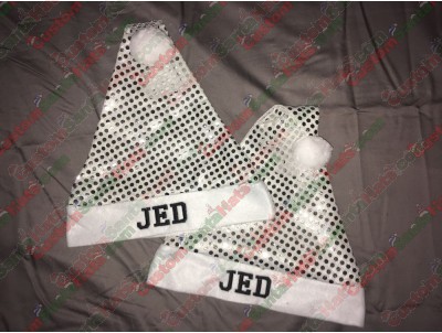 Silver Sequin Santa Hats ID-103