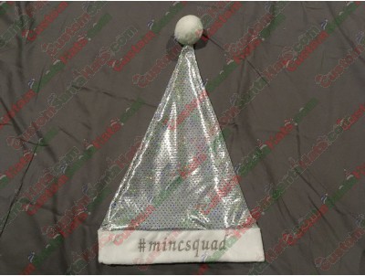 Silver Sequin Santa Hats ID-105