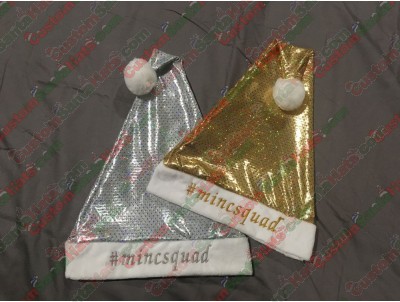 Silver Sequin Santa Hats ID-106