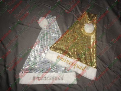 Gold Sequin Santa Hats ID-107