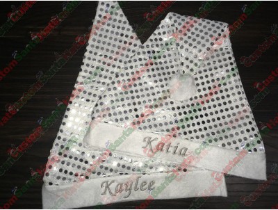 Silver Sequin Santa Hats ID-18