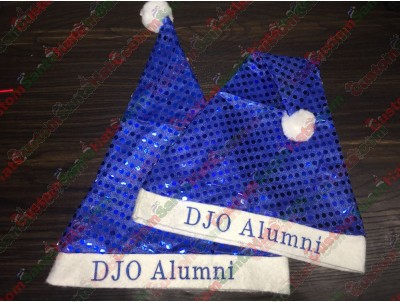 Blue Sequin Santa Hats ID-22