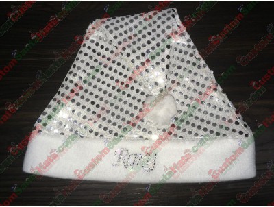 Silver Sequin Santa Hats ID-26