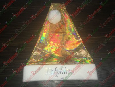 Gold Shiny Santa Hats ID-29