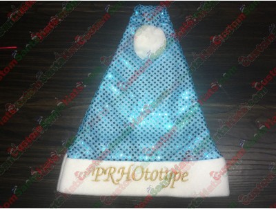 Teal Sequin Santa Hats ID-33