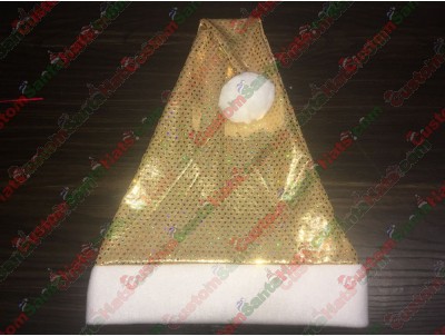 Gold Sequin Santa Hats ID-34
