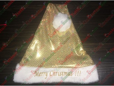 Gold Sequin Santa Hats ID-36