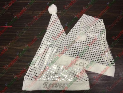 Silver Sequin Santa Hats ID-44