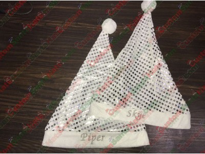 Silver Sequin Santa Hats ID-47