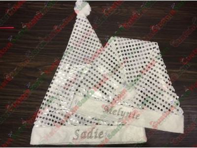 Silver Sequin Santa Hats ID-50