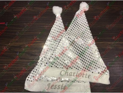 Silver Sequin Santa Hats ID-51