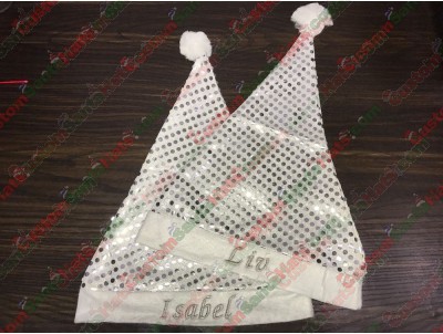 Silver Sequin Santa Hats ID-53
