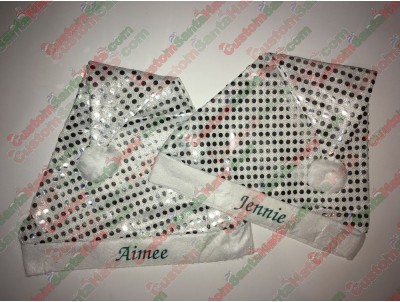 Silver Sequin Santa Hats ID-60