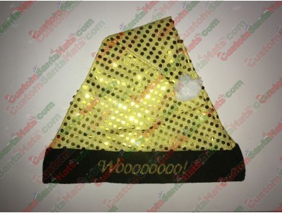 Gold Sequin and Black Santa Hats ID-63