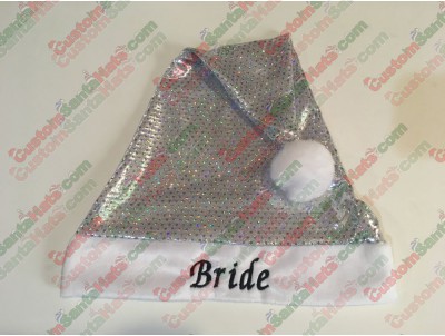 Silver Sequin Santa Hats ID-70