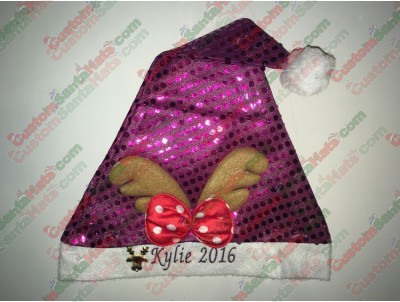 Purple Sequin Santa Hats ID-78