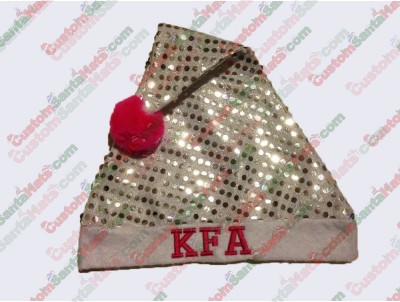 Silver Sequin Santa Hats ID-94
