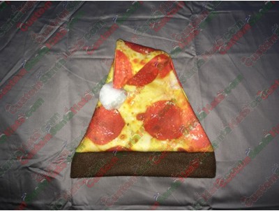 Pizza Santa Hat ID-11