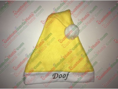 Yellow Santa Hat ID-14