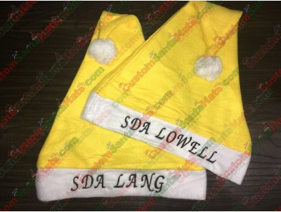 Yellow Santa Hat ID-3