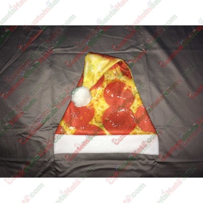 Pizza Santa Hat ID-13