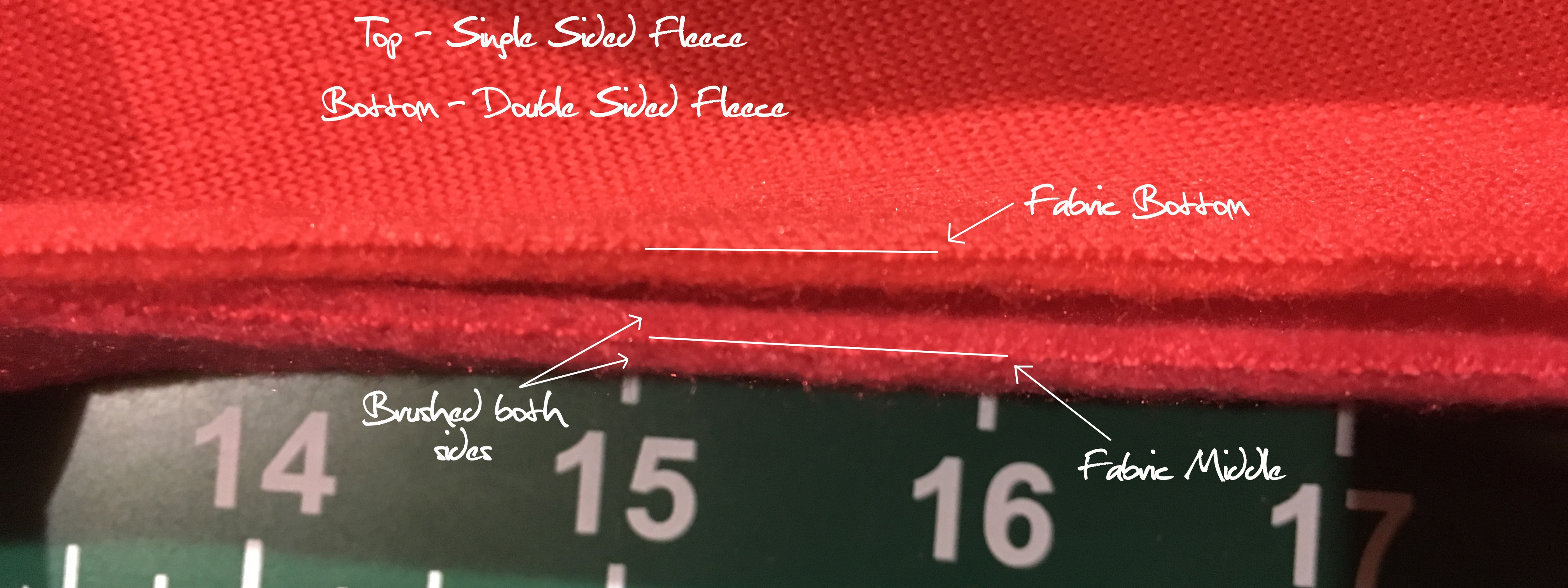 Double sided fleece vs Single sided fleece