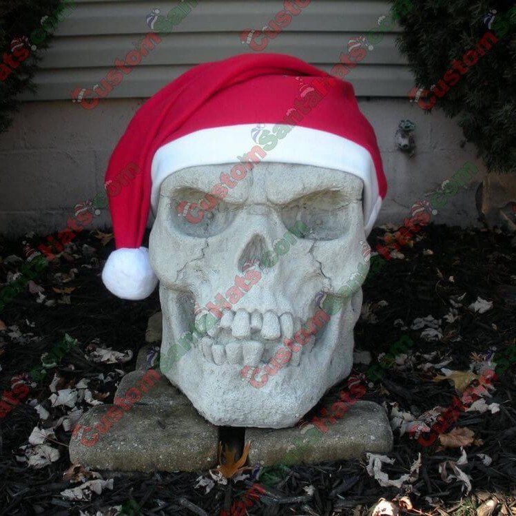 Santa hat for skeleton
